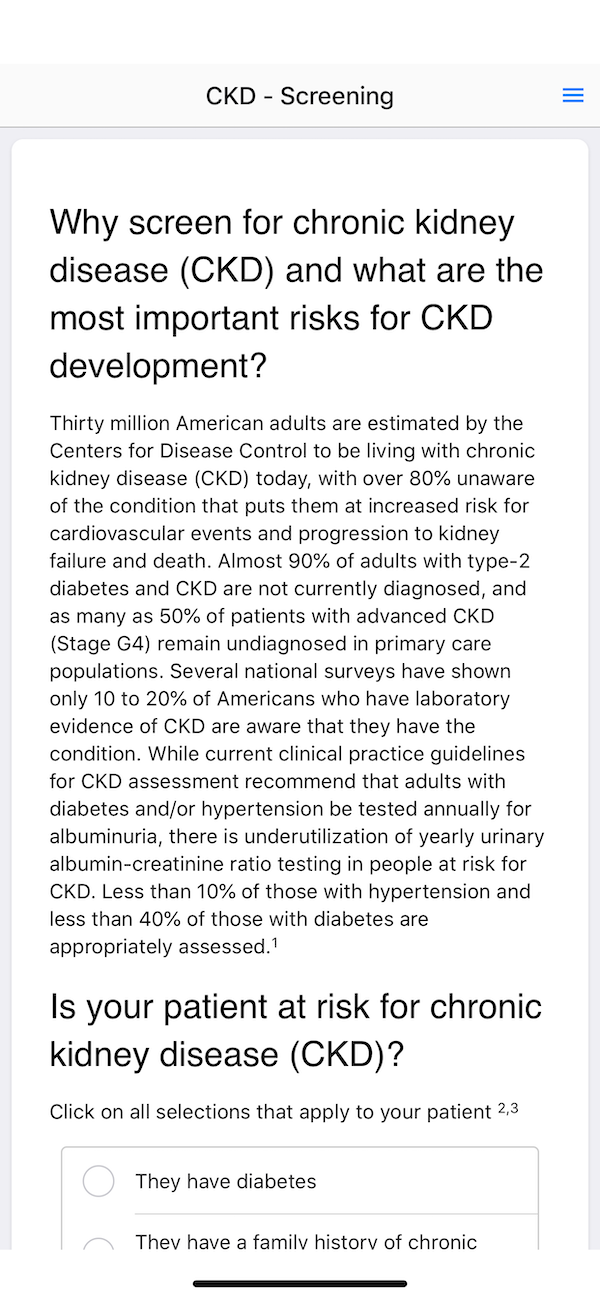 CKD App screenshot