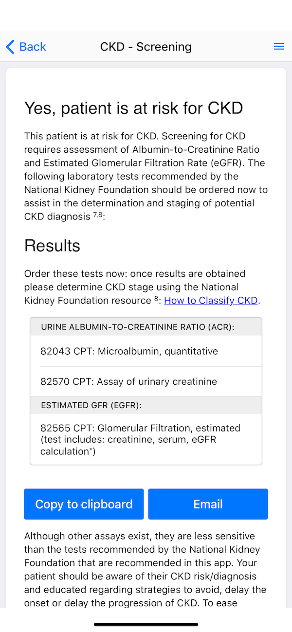 CKD App screenshot